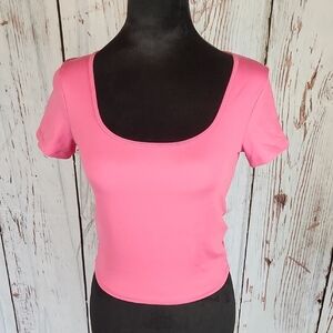 Hollister Hot Pink Crop Top S